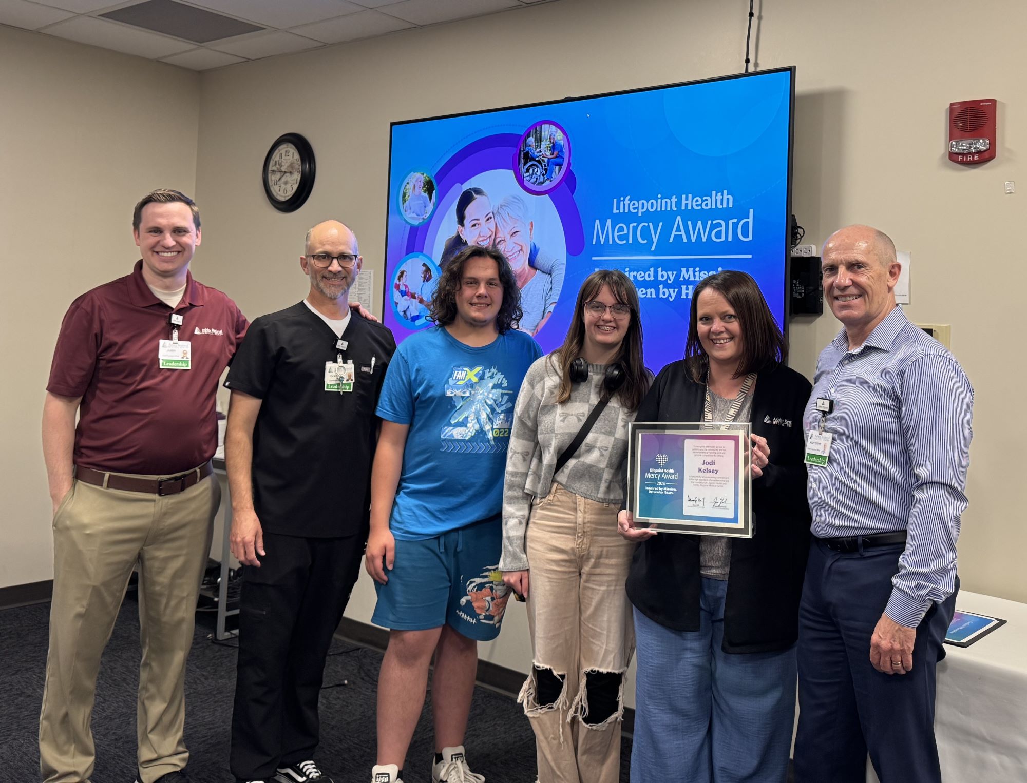 Ashley Regional Medical Center Names 2026 Mercy Award Winner