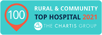 2021 Top 100 Rural & Community Hospital badge